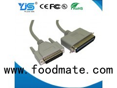 PVC Jacket Molded HP DB50P Connector To D Sub 50pin 34pair Twisted Copper Wire SCSI Cable With Screw