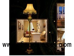 Classical Family Rose Lampshade Western Style Floor Lamp