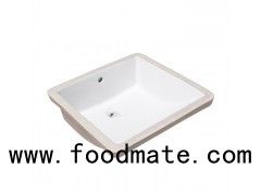 Modern Ceramic Square Undermount Bathroom Sink, SS-U1515