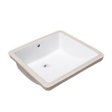 Modern Ceramic Square Undermount Bathroom Sink, SS-U1515