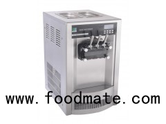 Gravity Feed Three Flavor Table Type Soft Ice Cream Machine