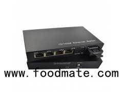 10/100M 5 Port Unmanaged Network Switch 1 Fiber Port-4 ETH Port Dual Fiber SM 1310nm 20KM SC