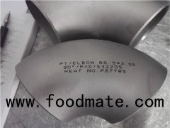 Duplex Steel 2205/2507/31803stainless Steel Tube Fittings, Butt Welding Elbow Seamless Or Weld 45/90