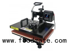 Durable LED Display Quick Changing Mould Swing Head Vinyl Heat Transfer Machine