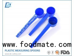 Hard Plastic Blue Pretty Unique Powder Measuring Spoons