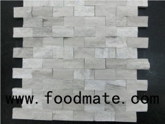 Haisa Gray Grey Marble Mosaic Basket Weave Designs Tile Inlay Fireplace Surround And Wall Tiles