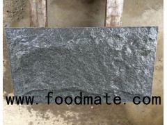 Natural Split Dark Grey Granite G654 Interlocking Stone Cladding Wall Tiles Pillars For Garden Beds