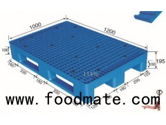 Storage Pallets Made Of Plastic And Wood Carried By Pallet Truck And Forklift Truck