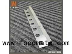 Aluminium Extrusion Tile Edge Trim Profile Square Polish Silver For Tile Edging