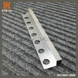 Aluminium Extrusion Tile Edge Trim Profile Square Polish Silver For Tile Edging