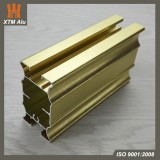 Aluminium Extrusion Wardrobe Profile Brushed Gold For Clothes Wardrobe Hanger