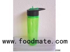 19 Oz Sports Tritan Plastic Water Bottle Straw Lid Leak Proof Flip Top Cap Portable To-Go With Handl