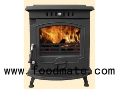 Enamel Mid-size Cast Iron Central Heating Wood Log Burning Stoves Wood Fireplace