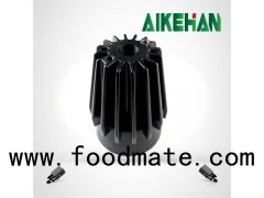 Black Anodized Extruded Aluminum LED Heat Sink Section