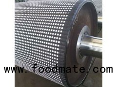 Coal Industry High Durable Flame Retardant Conveyor System Head Drum Ceramic Lagging