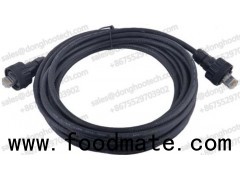 Industrial Ethernet Cable Assembly With Waterproof RJ45 Plug Networking Cable