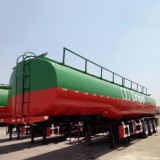 3 Axle 45 Cbm CIMC Tanker Trailers , Oil Tank Trailer , Fuel Tankers , Fuel Tanker Trailer