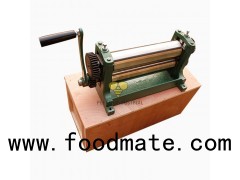 Manual Beeswax Glazing Press Flat Sheet Machine With Stainless Steel Roller