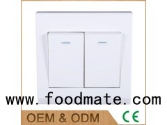 Factory 2 Gang 1 Or 2 Way Light Switch Wiring With Fruorescent Indicator