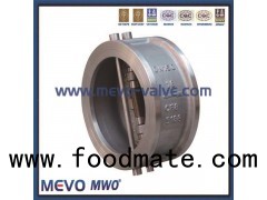 Double Disc Carbon Steel And Stainless Steel Wafer Swing Check Valve