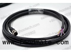 Industrial Ethernet Cables M12 8PIN TO OPEN Cables 3meter 10ft Black GigE Vision Cables / Networking