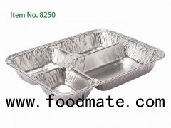 Disposable Aluminium Foil Lunch Container With Dividers Divided Lunch Containers