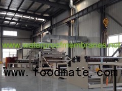 2.0m Width Equipment For TPO, PVC ,CPE,PE Smooth,cloth, Reinforced Waterproof Membrane Production Li