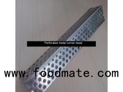 Perforated metal corner bead