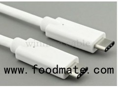 USB 3.1 Type-C to Type-C Cable(WHITE)