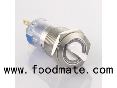 16mm Metal Selector Switch With LED