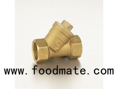 1/2"-1 1/4" Brass Glove Valve(Y-body Stop Valve) Polishing Surface Plastic Handle Straight