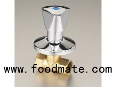 1/2"-1" Brass Glove Valve(through Shut-off Valve) Polishing Surface Metal Handle With Drai