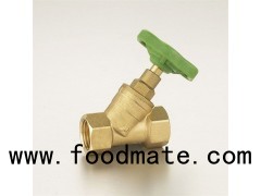 1/2"-1 1/4"Brass Glove Valve(Oblique Stop Valve) Polishing Surface Plastic Handle Straight