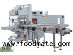 Automatic Big Box And Dozen Bottle Plastic Cutting Shrinking Machine