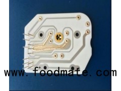 Ceramic Based Pcbs With 3.0mm Thickness White Soldermask And Plated Gold