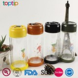 Double wall glass water bottle