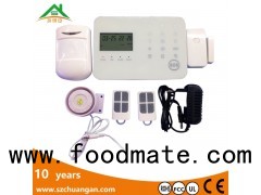 home gsm burglar anti-theft wireless security alarm system with touch keypad