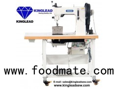 Post Bed Compound Feed Heavy Duty Lockstitch Machine