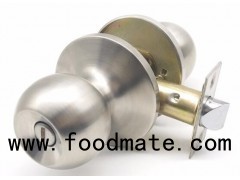 Bed Or Bath Knob Satin Nickel Door Lock