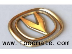 Logo prototypes car logo via machine polishing CNC process