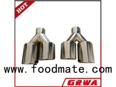 Stainless Steel Rolled Edge Angle Exhaust Tips