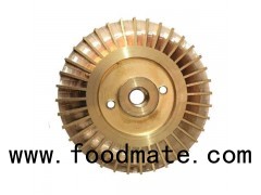 Impeller brass prototypes for home product CNC machine process