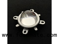 Narrow beam led projector lens