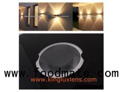 bi-convex glass lens for led wall light