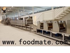 Frying instant noodle production line