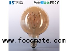 Spiral filament LED bulb