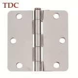 3in.×3in.×2.0mm Polished Chrome Door Hinge With 1/4 Radius Conrer