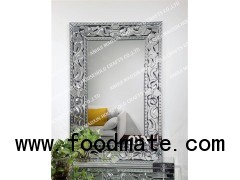 Square Silver Venetian Wall Mirror