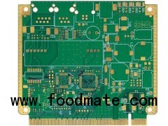 6 Layers Multilayer PCB with Plating Gold and Gold Finger