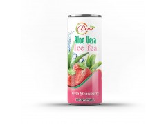 250ml canned ice tea aloe vera with strawberry drink from BENA